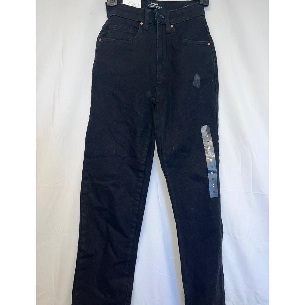 MSRP $50 Cotton-On Black Straight Leg Jeans Size 0 (STAINED)